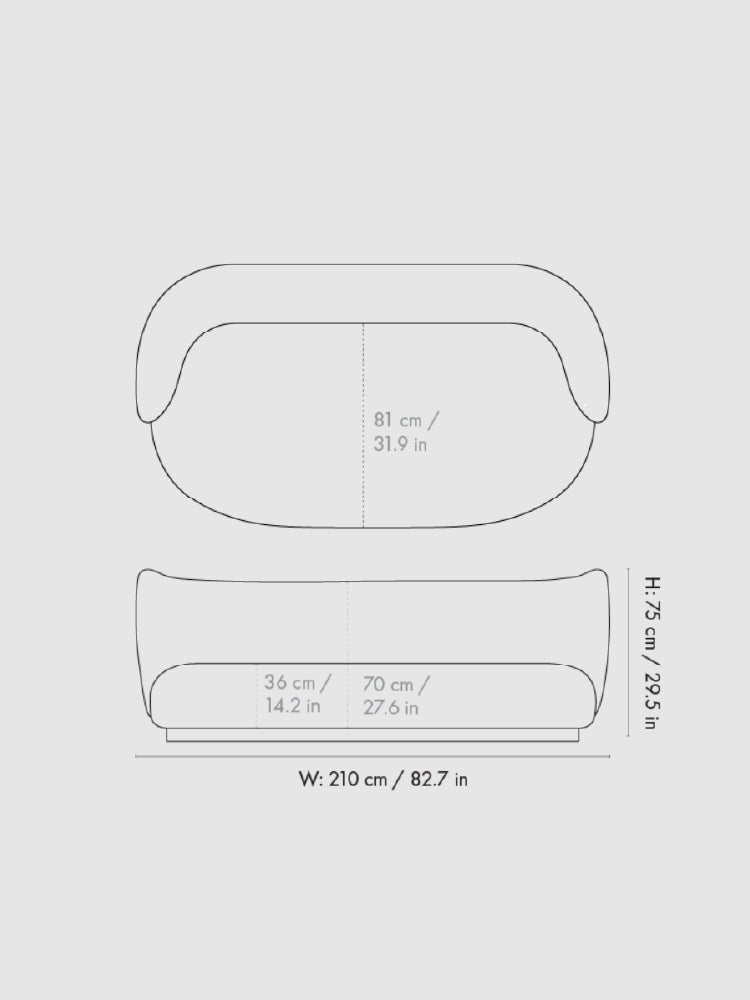 Nuvola Sofa - Brown