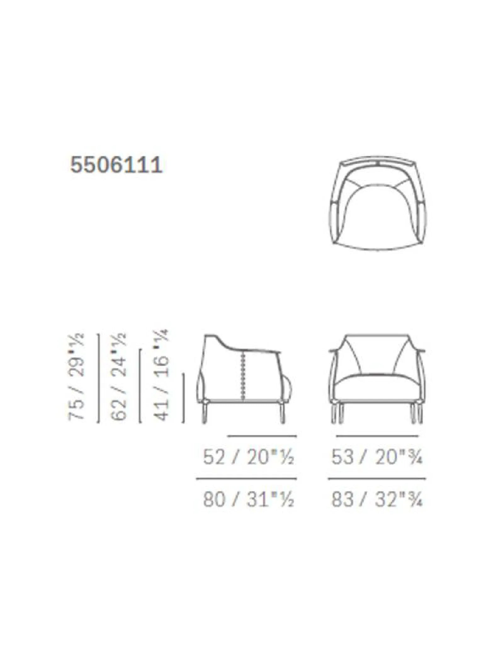 Polo Lounge Chair - Black